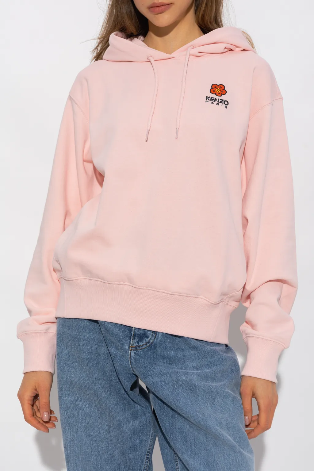 Boke Flower Motif Hoodie