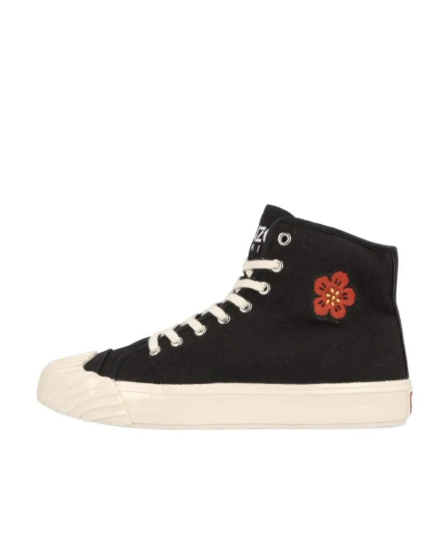 Boke Flower Embroidered High-Top Sneakers