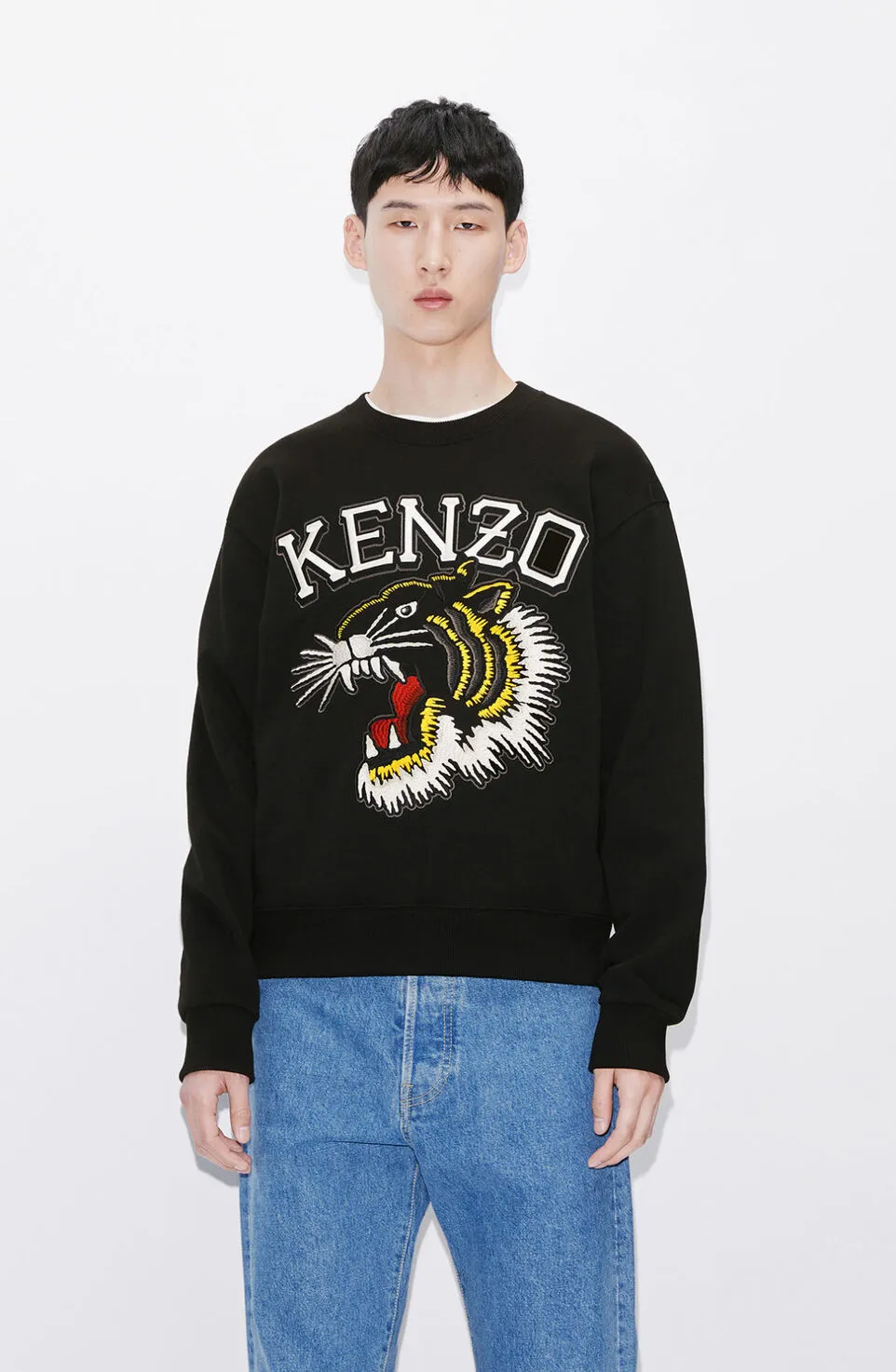 Varsity Jungle Tiger Crewneck Sweatshirt