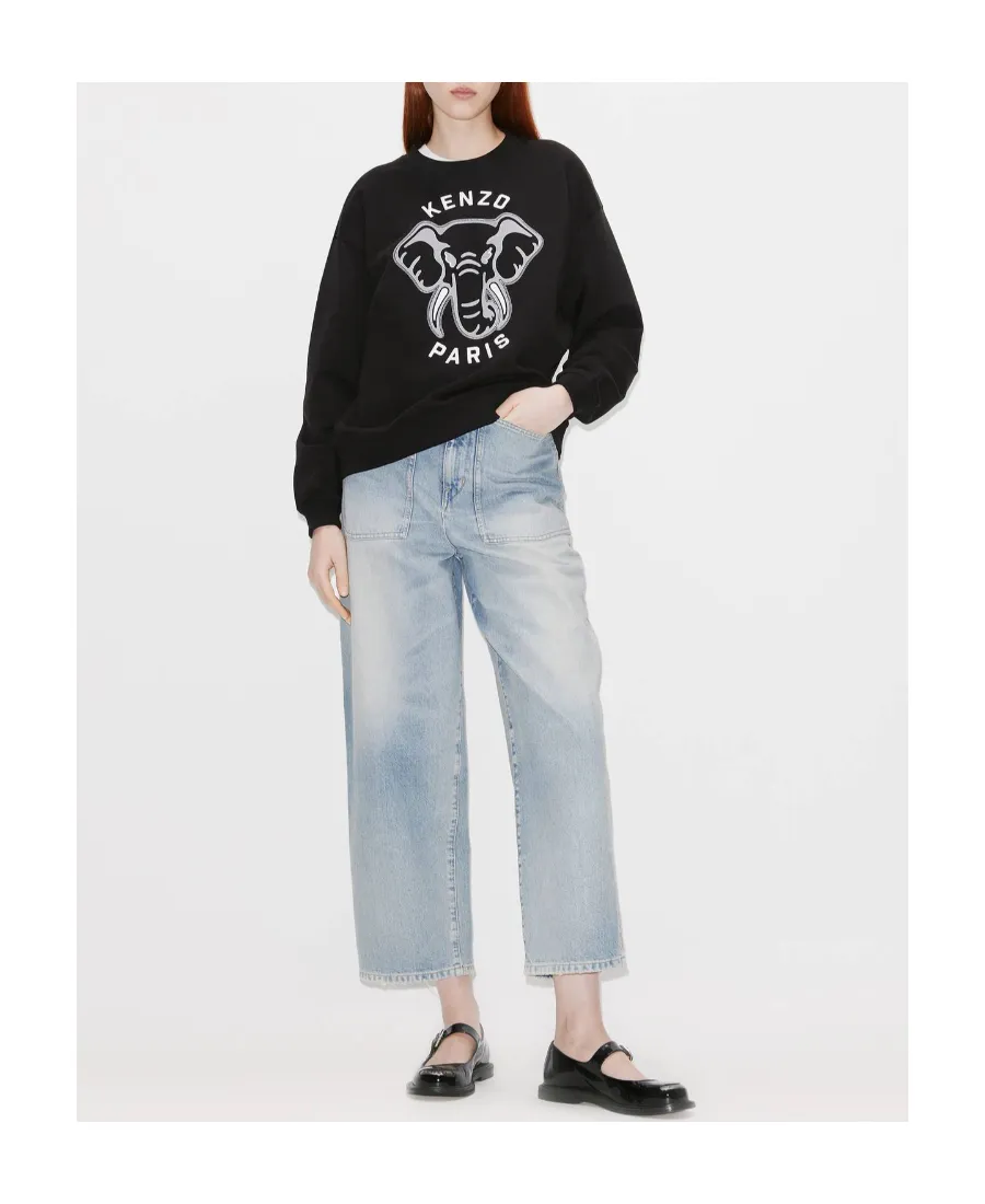 Elephant Varsity Jungle Crewneck Sweatshirt