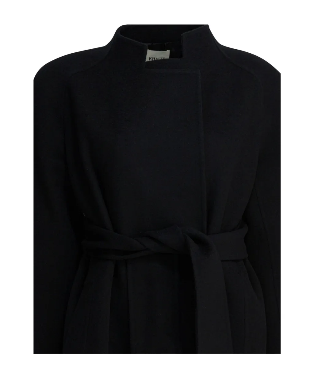 Single-Breasted Belted Coat