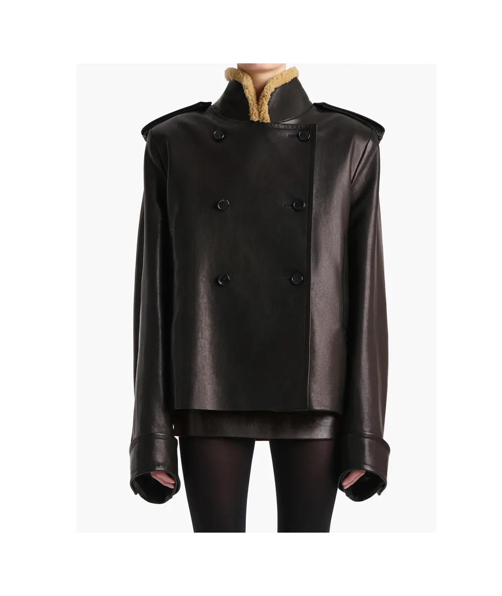 Dean Double-Breasted Leather Jacket