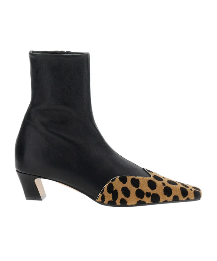 Nevada Hyena-Print Square Toe Boots