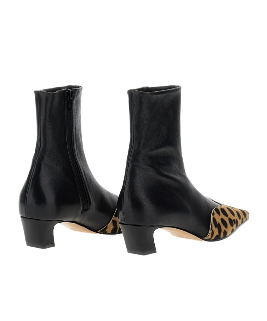 Nevada Hyena-Print Square Toe Boots