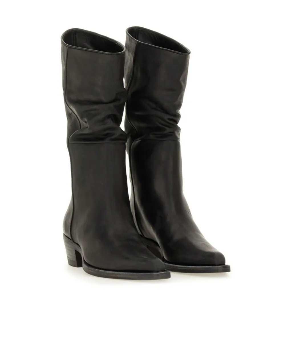 Chunky-Heeled Ankle Boots