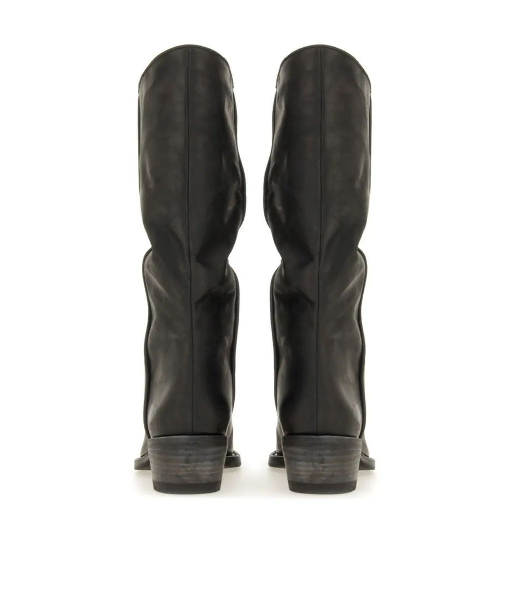 Chunky-Heeled Ankle Boots