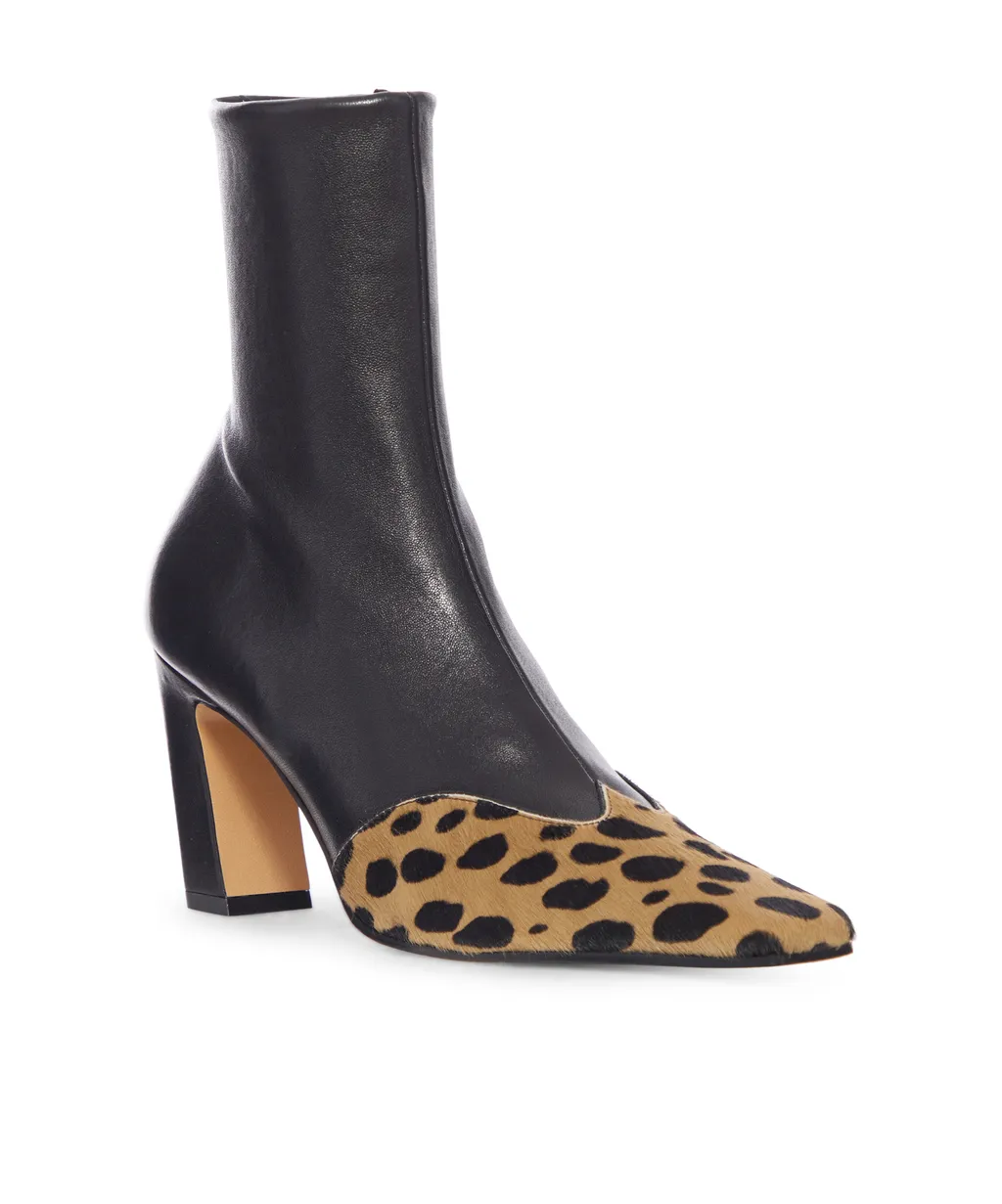 Nevada Leopard Printed Ankle Boots
