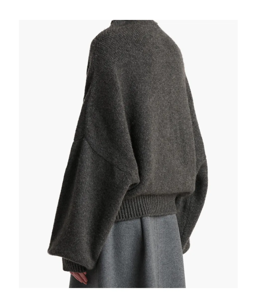 Nelya Long-Sleeved Ribbed Cardigan