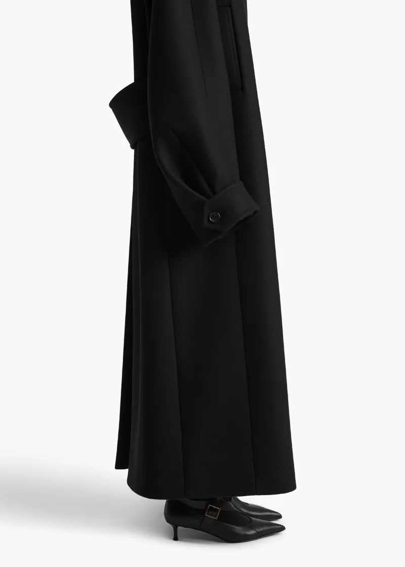 Double-Breasted Long Sleeved Coat