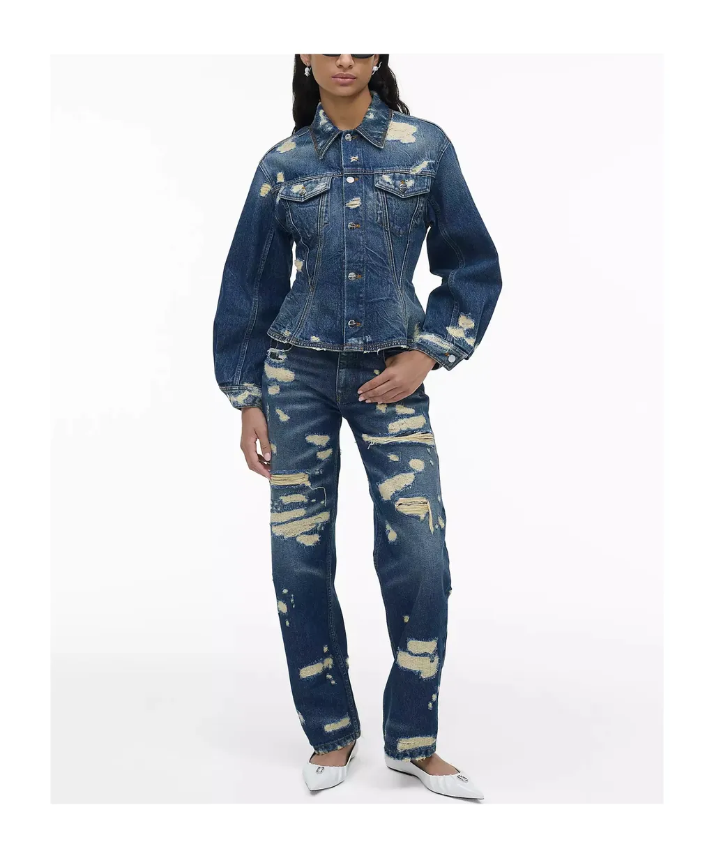 The Rip And Repair Fluted Denim Jacket