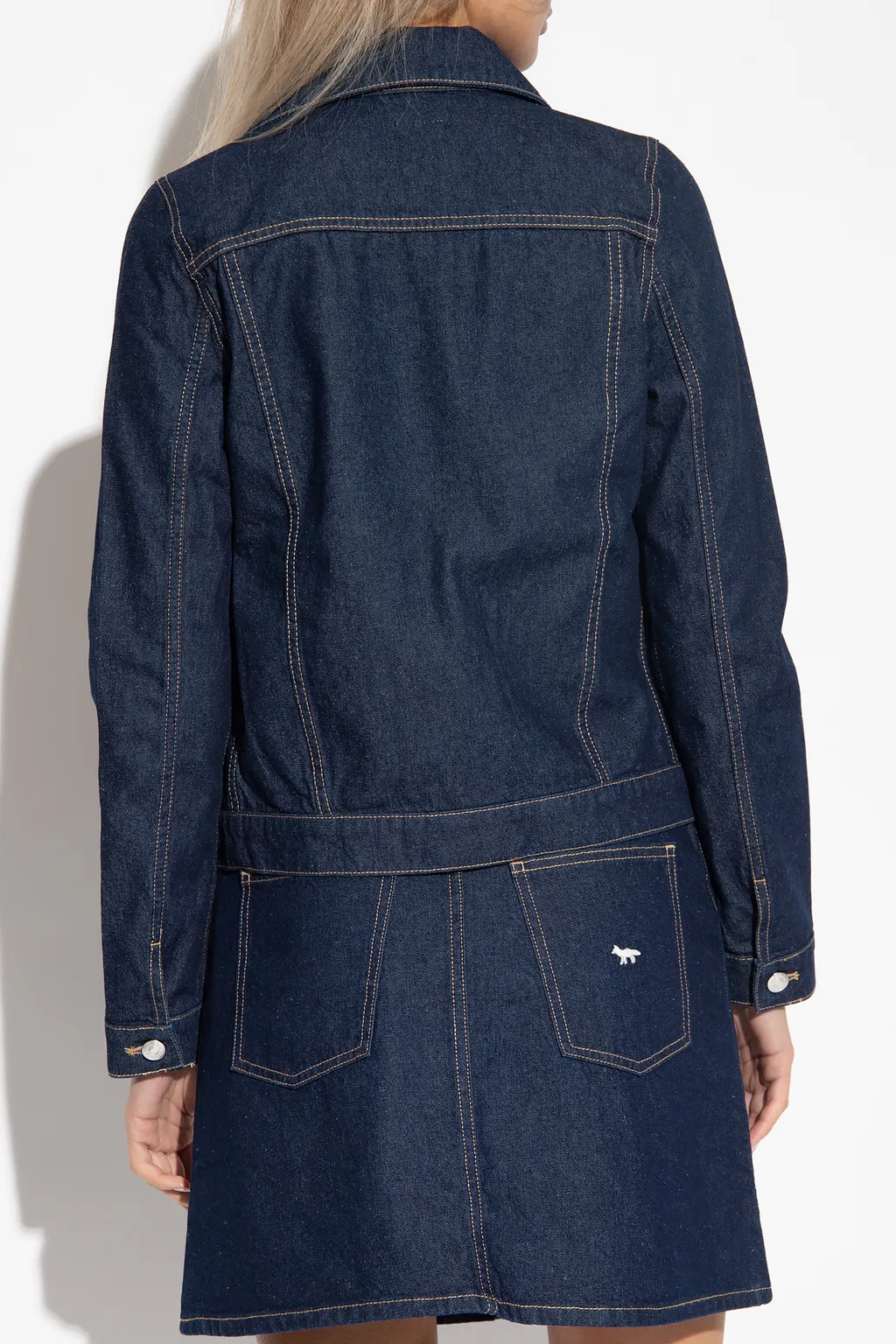 Logo-Embroidered Denim Jacket