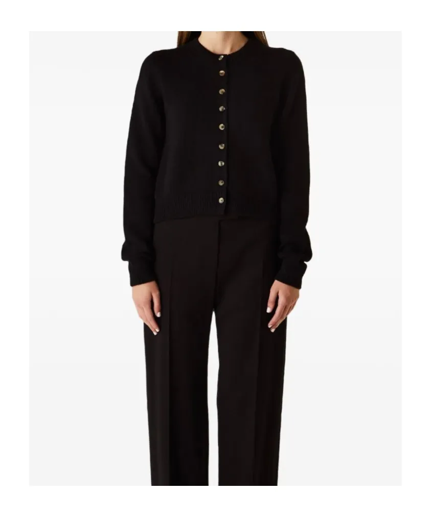 Long-Sleeved Knitted Cardigan