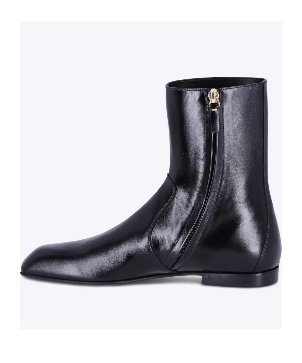 Zipper Ankle Boots