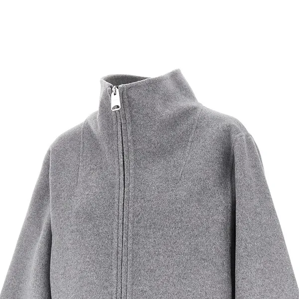 Garret High-Neck Zip-Front Jacket