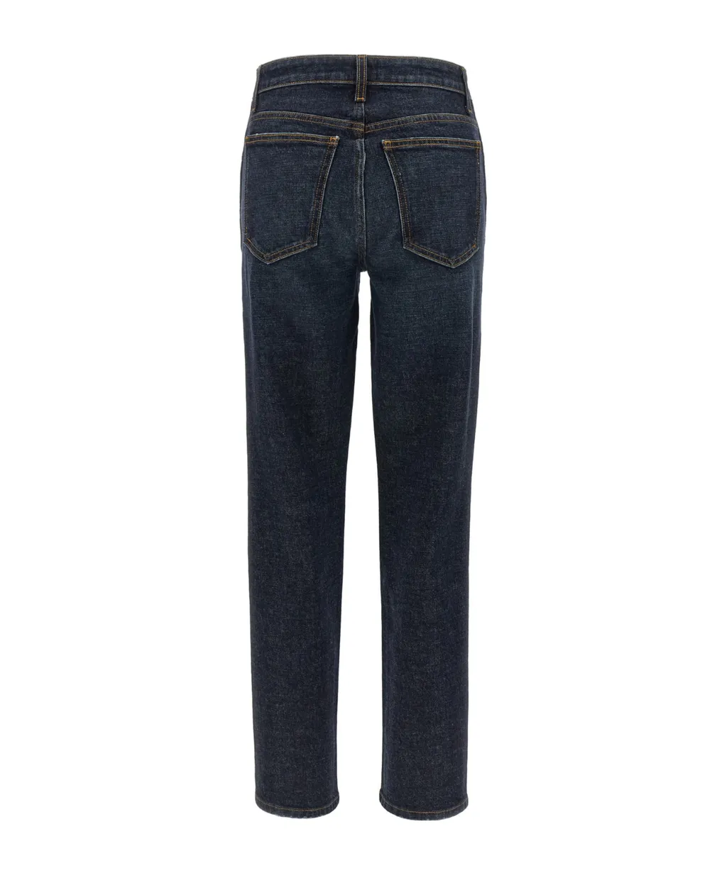 High-Waisted Slim Jeans