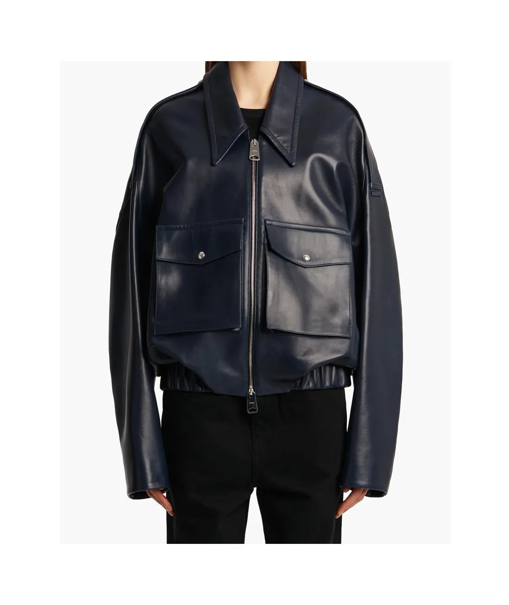 Owey Zip-Up Bomber Jacket