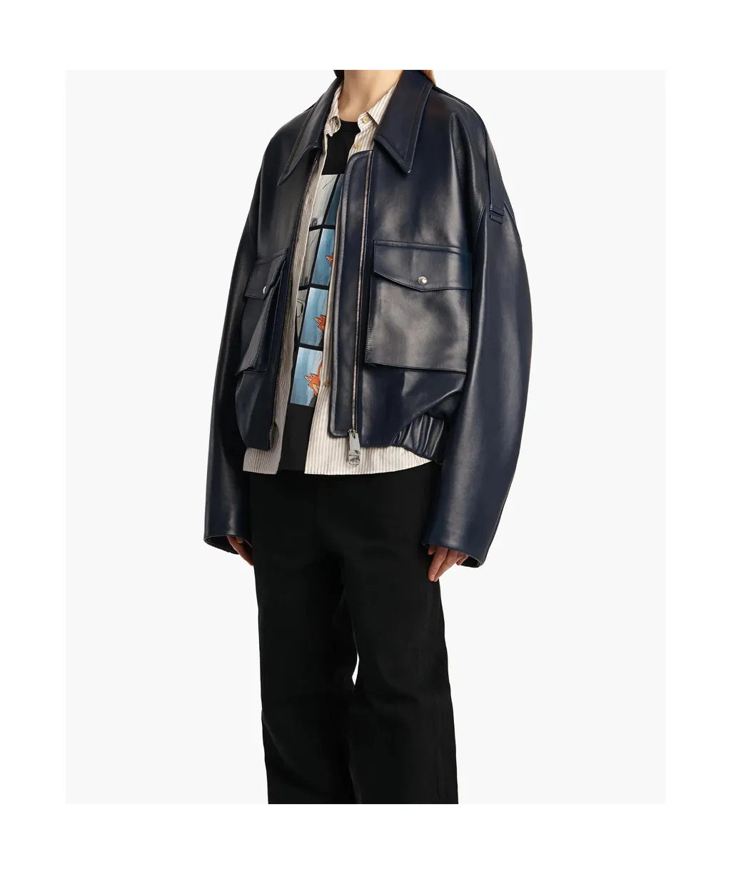 Owey Zip-Up Bomber Jacket
