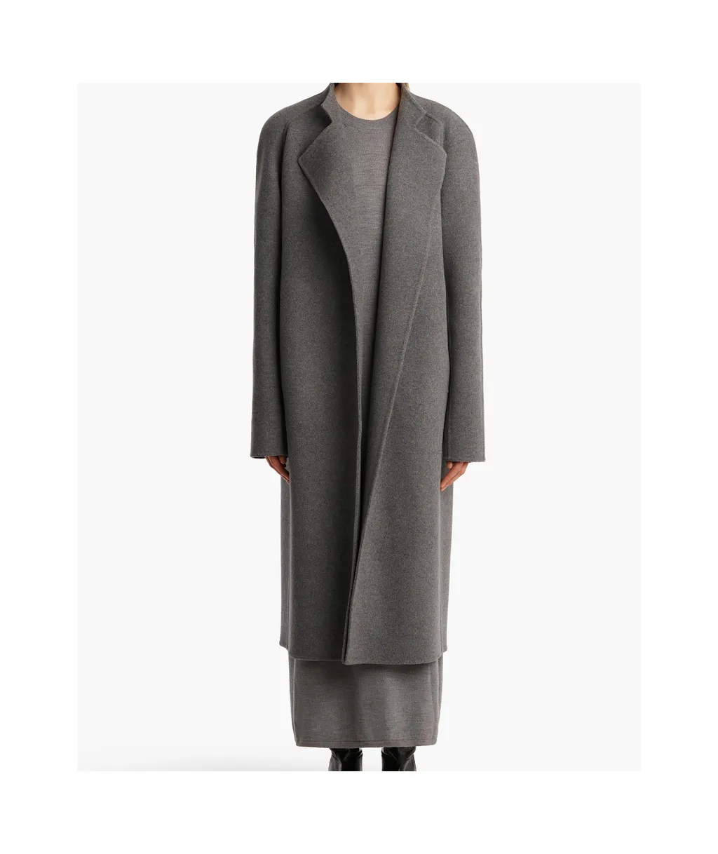 Belted Wool Single-Breasted Coat