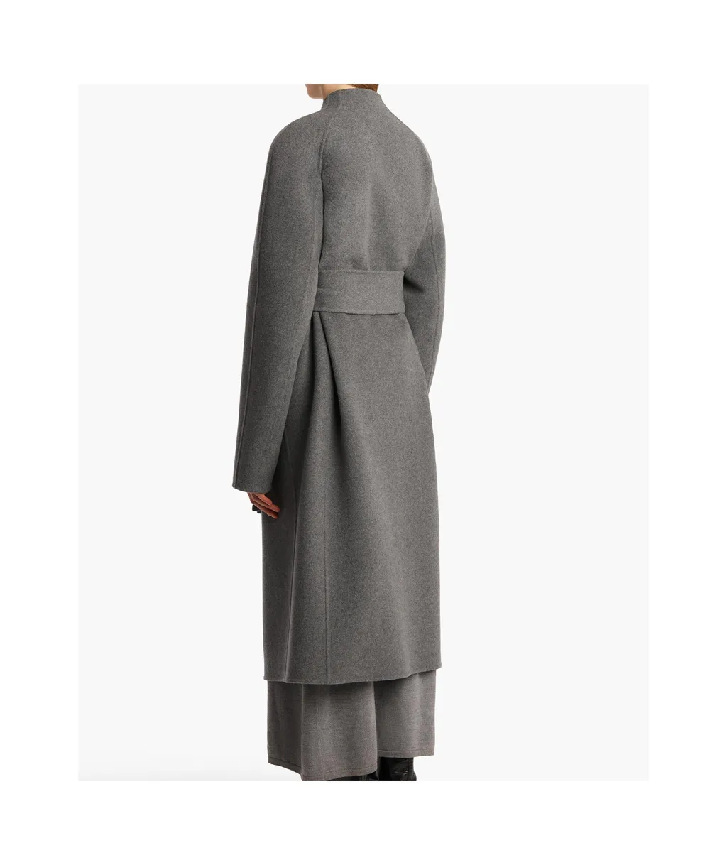 Belted Wool Single-Breasted Coat