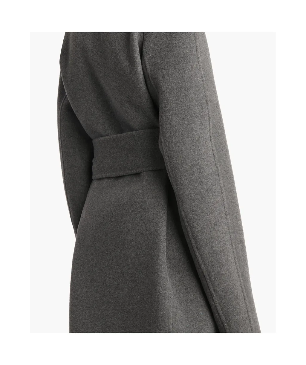 Belted Wool Single-Breasted Coat