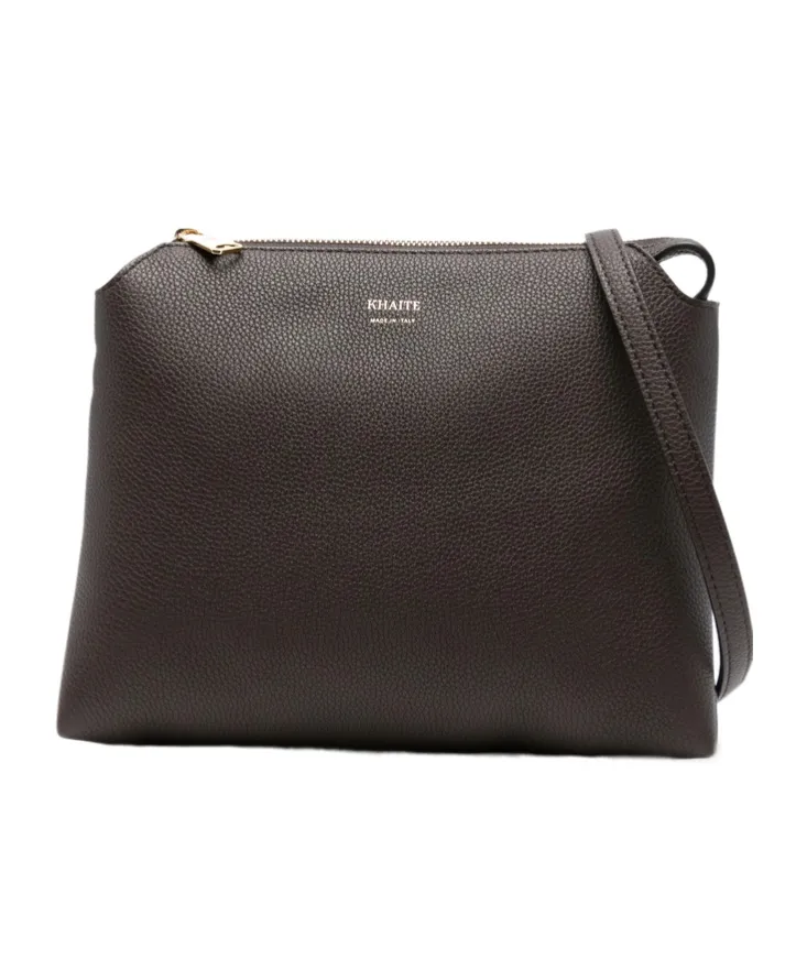 Lina Zip-Top Leather Shoulder Bag