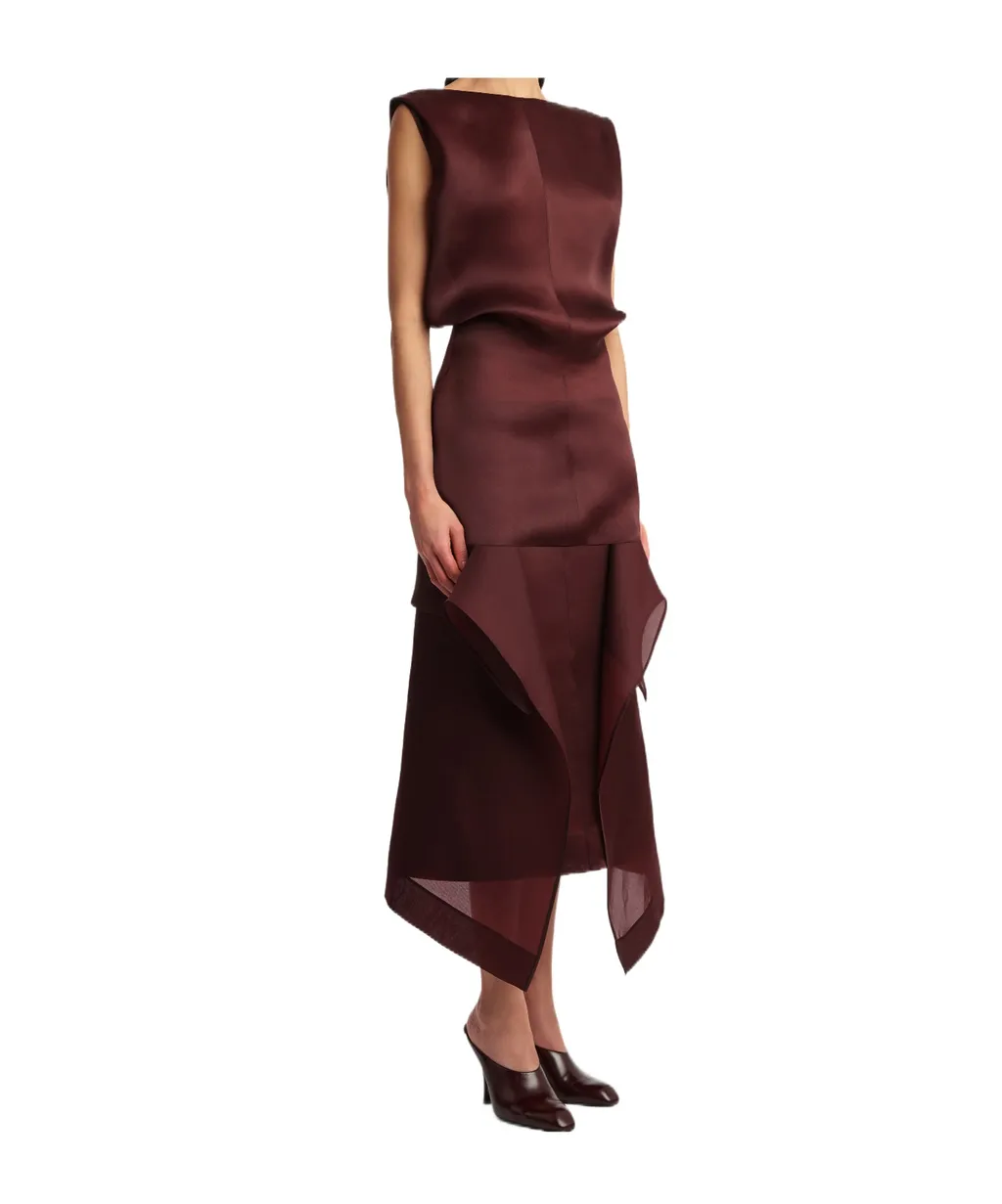 Nina Ruffled Midi Skirt