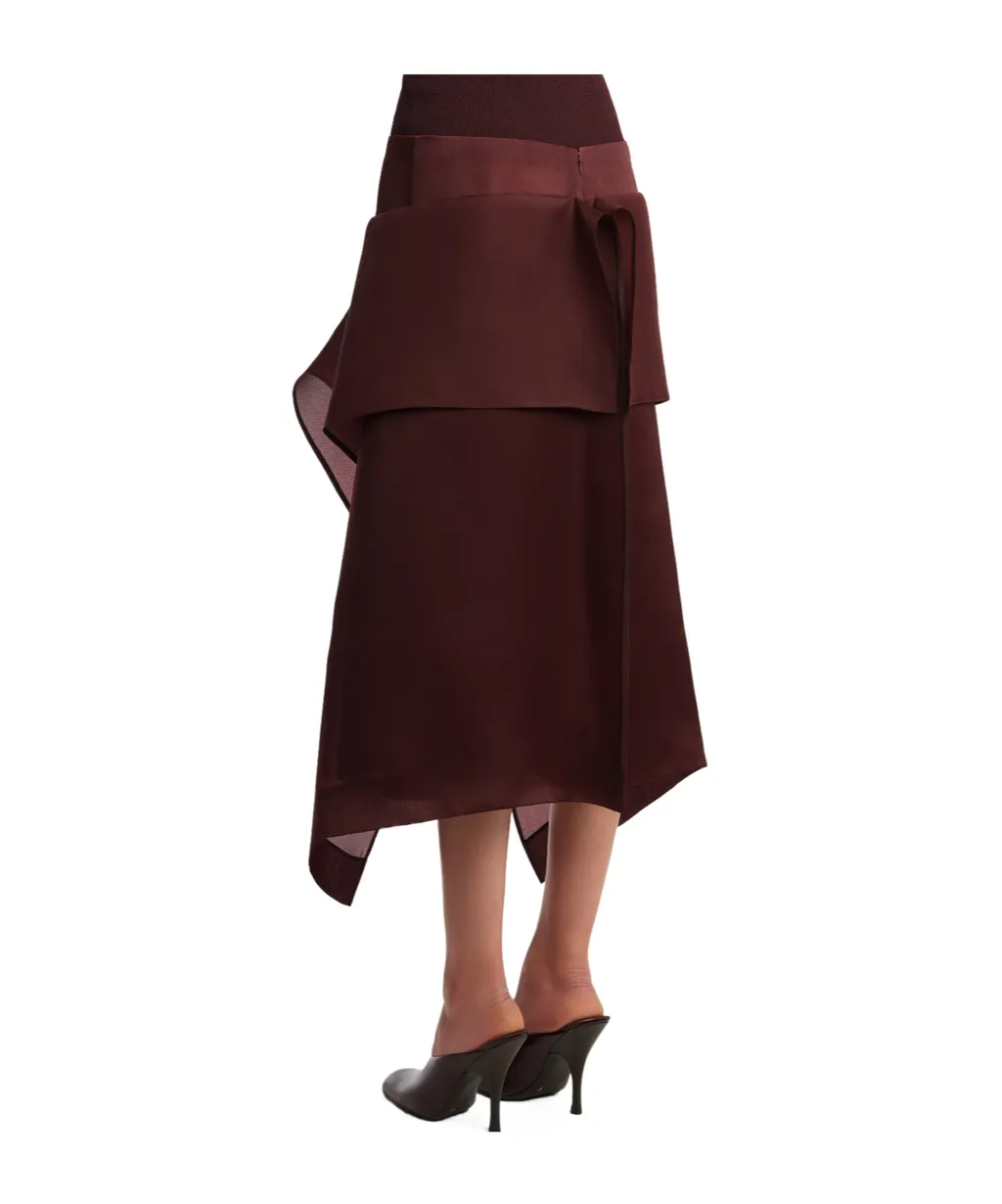 Nina Ruffled Midi Skirt