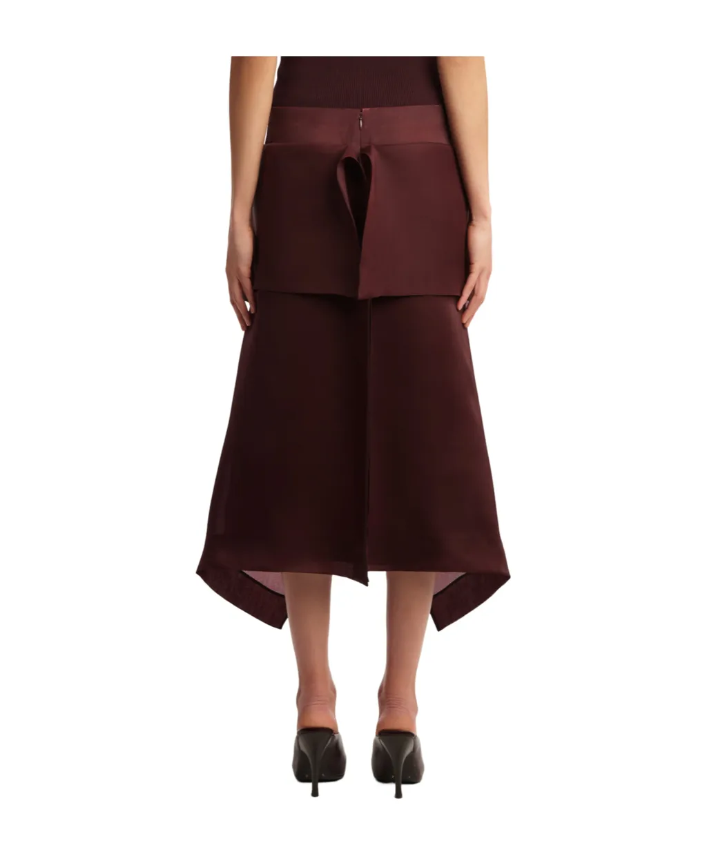 Nina Ruffled Midi Skirt