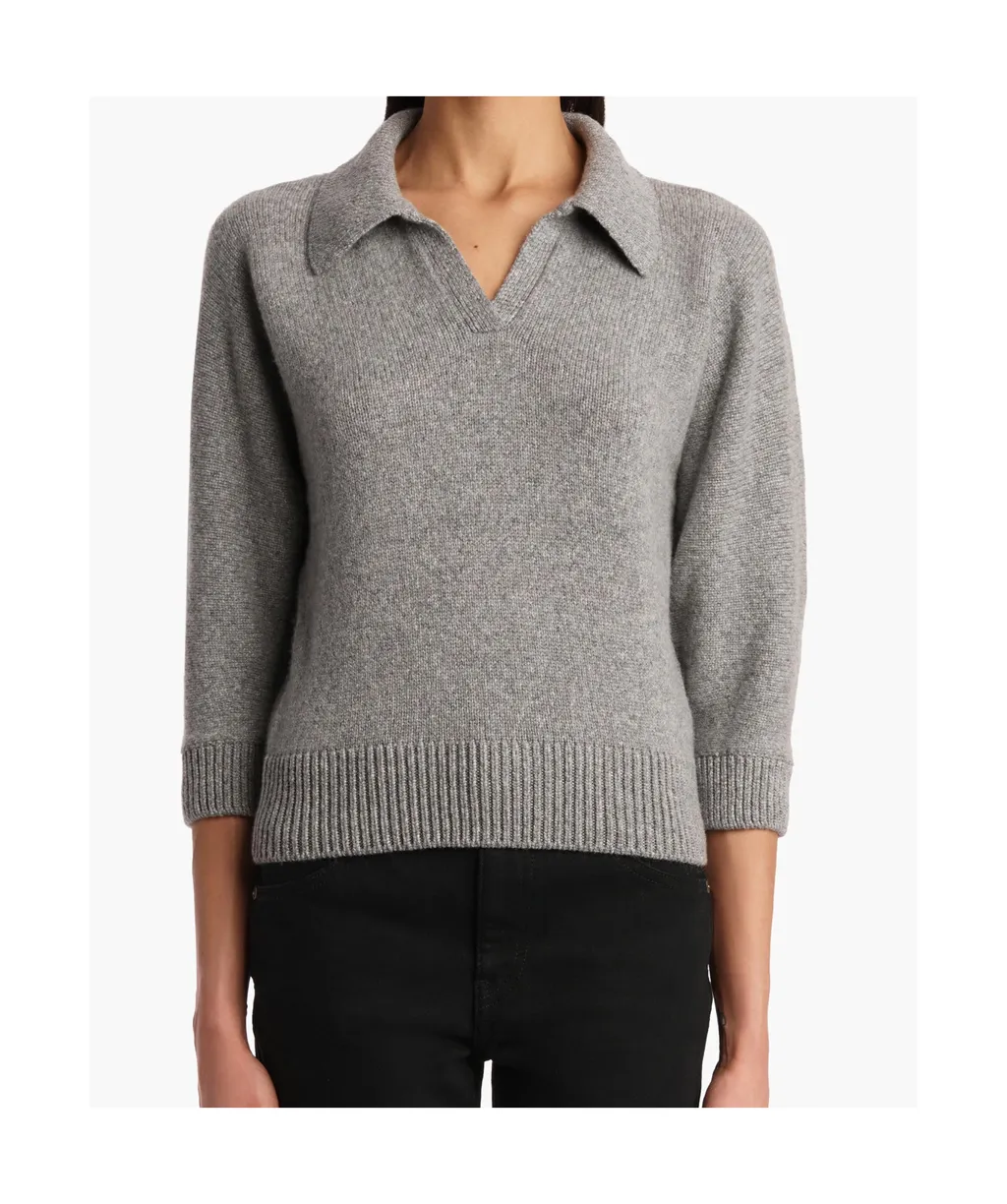 Polo-Neck Cashmere Sweater