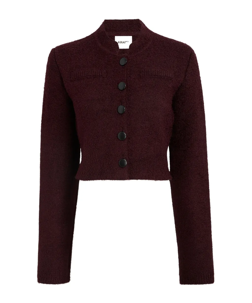 Ello Buttoned Cropped Jacket