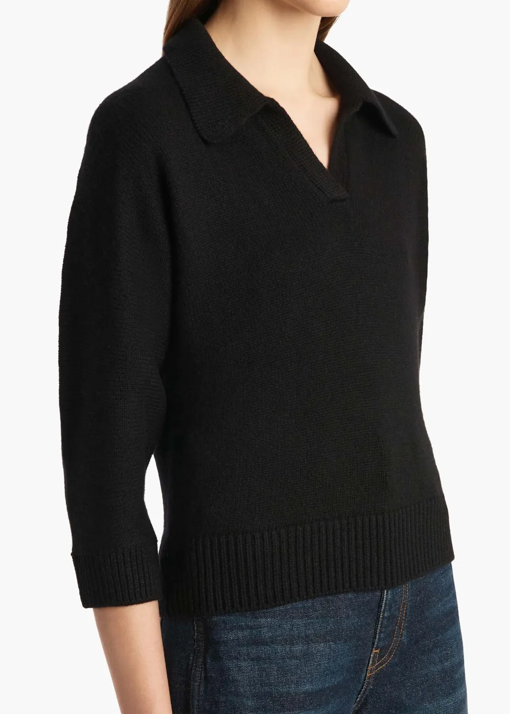 Herve V-Neck Polo Jumper