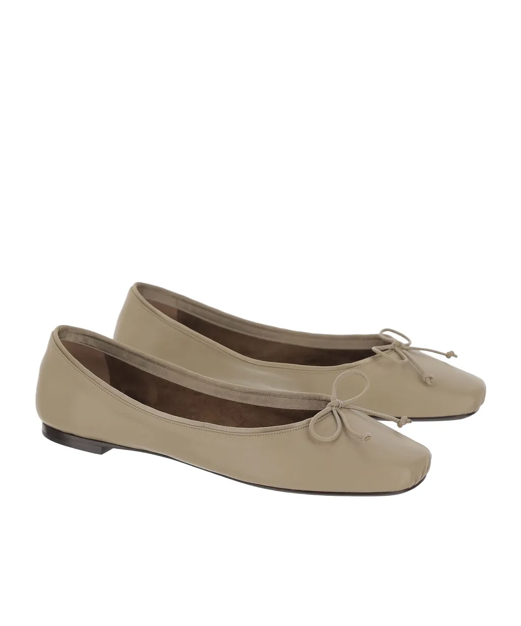 Bow-Detail Ballet Flats