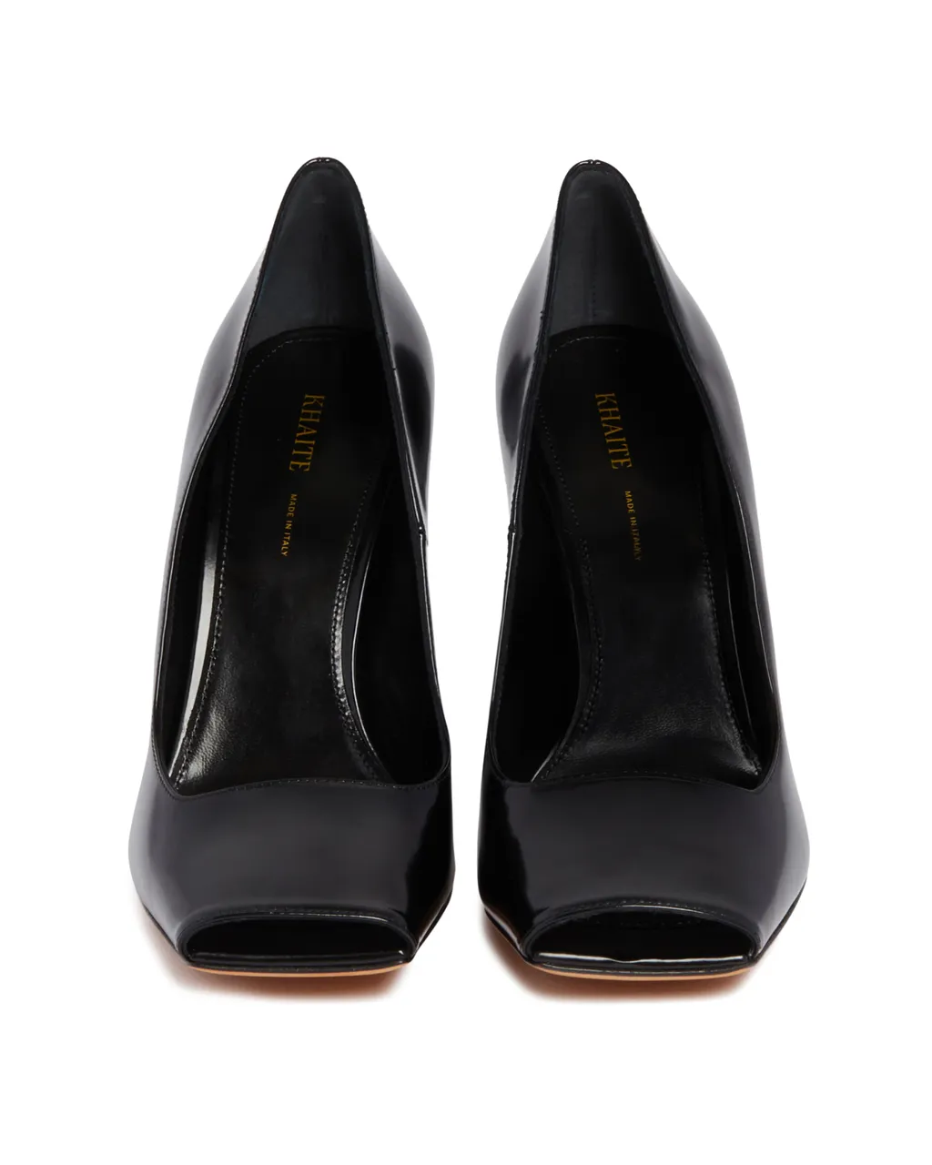 Square Toe Patent Pumps