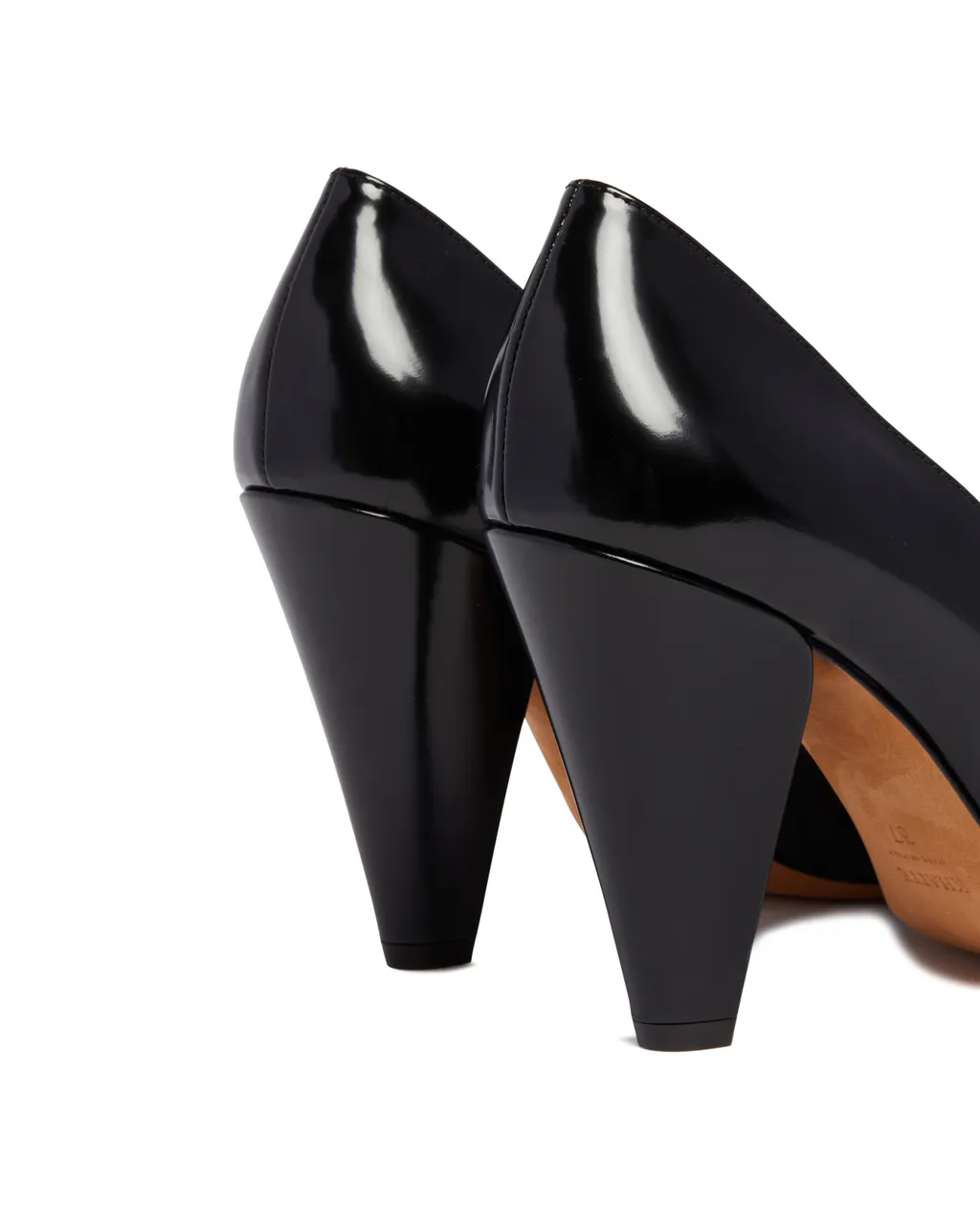 Square Toe Patent Pumps