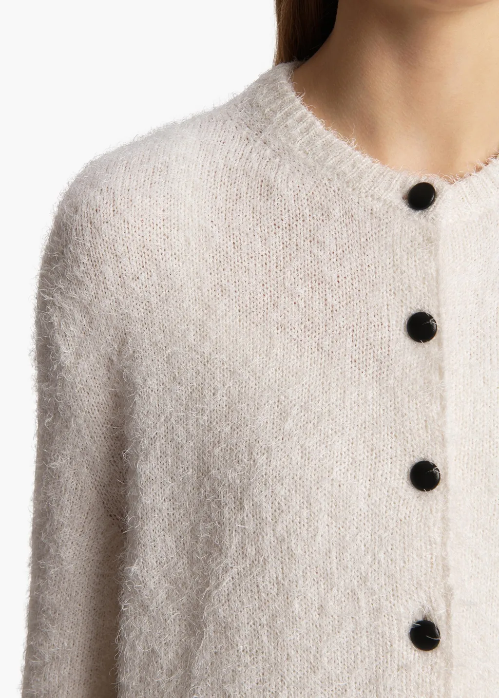 Button-Fastening Cardigan