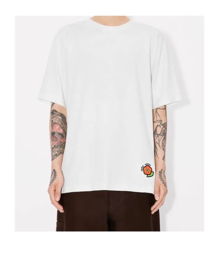 Pop-Embroidered Oversized T-Shirt