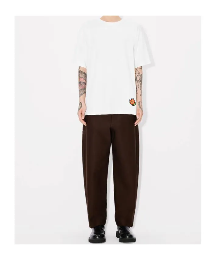 Pop-Embroidered Oversized T-Shirt