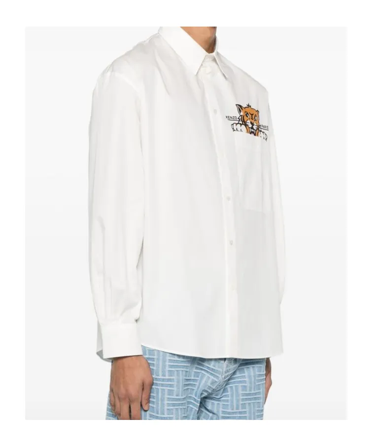 Happy Tiger Button-Up Shirt