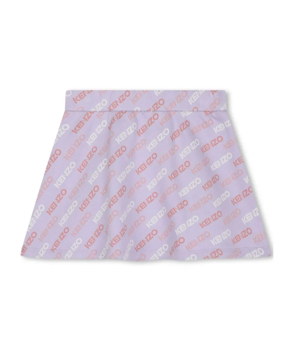 All-Over Logo Print Mini Skirt