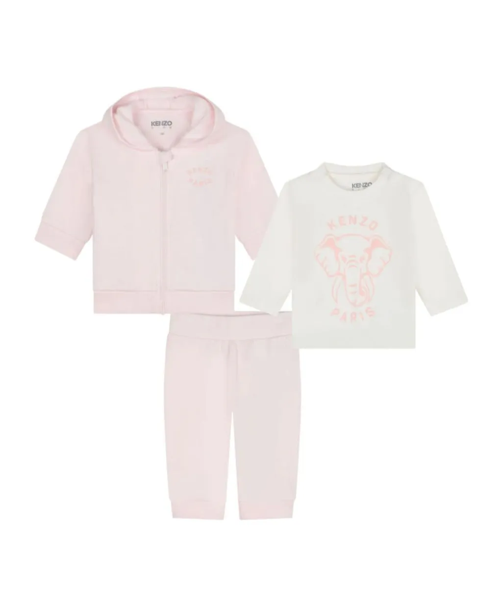 Logo-Patch Zip-Up Cotton Tracksuit