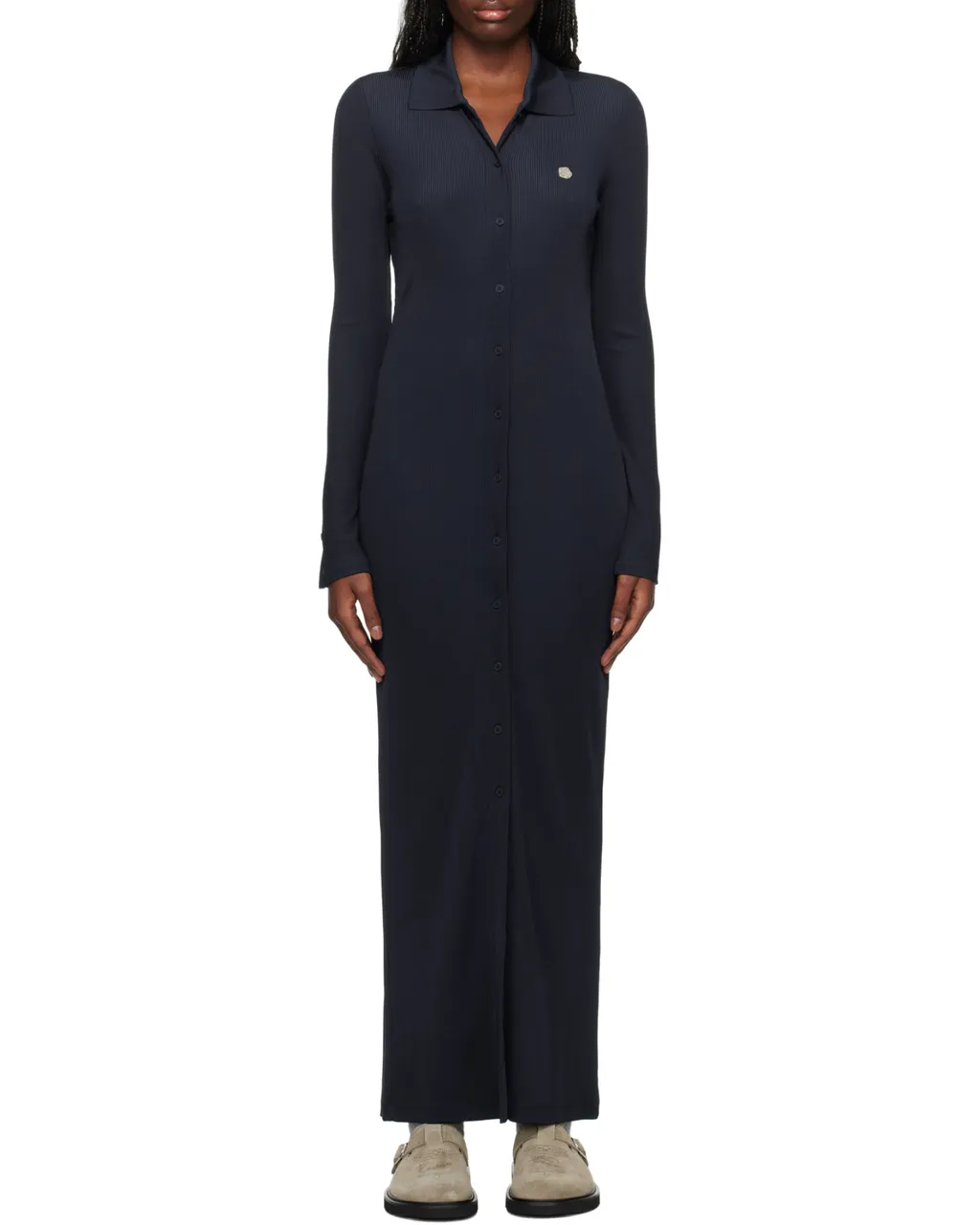 Long Rib Cardigan Dress