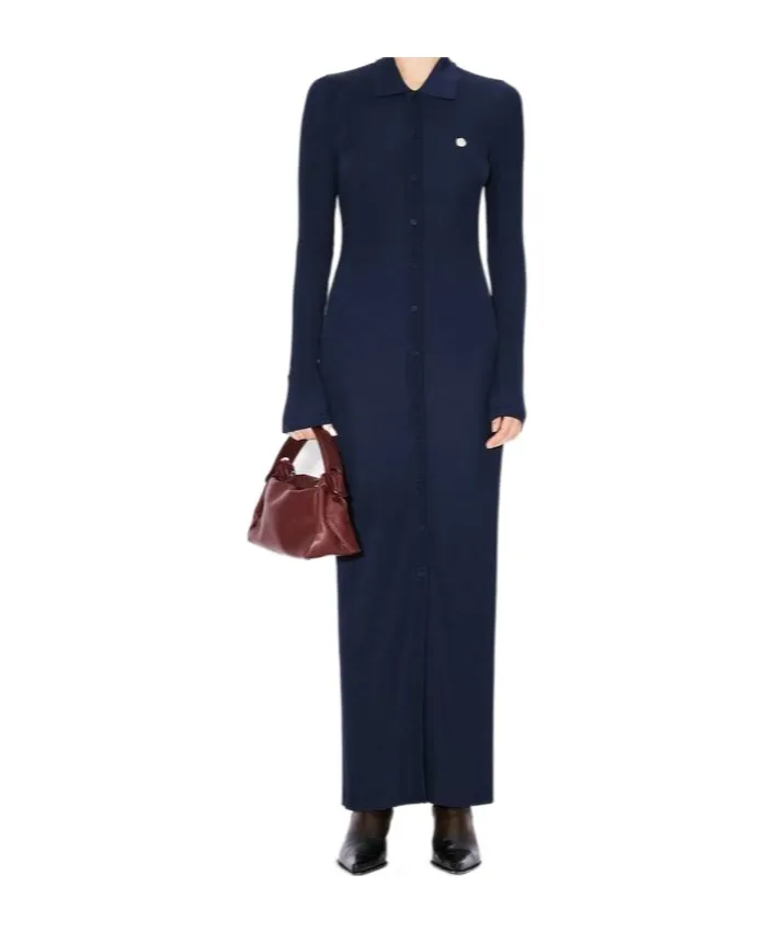 Long Rib Cardigan Dress