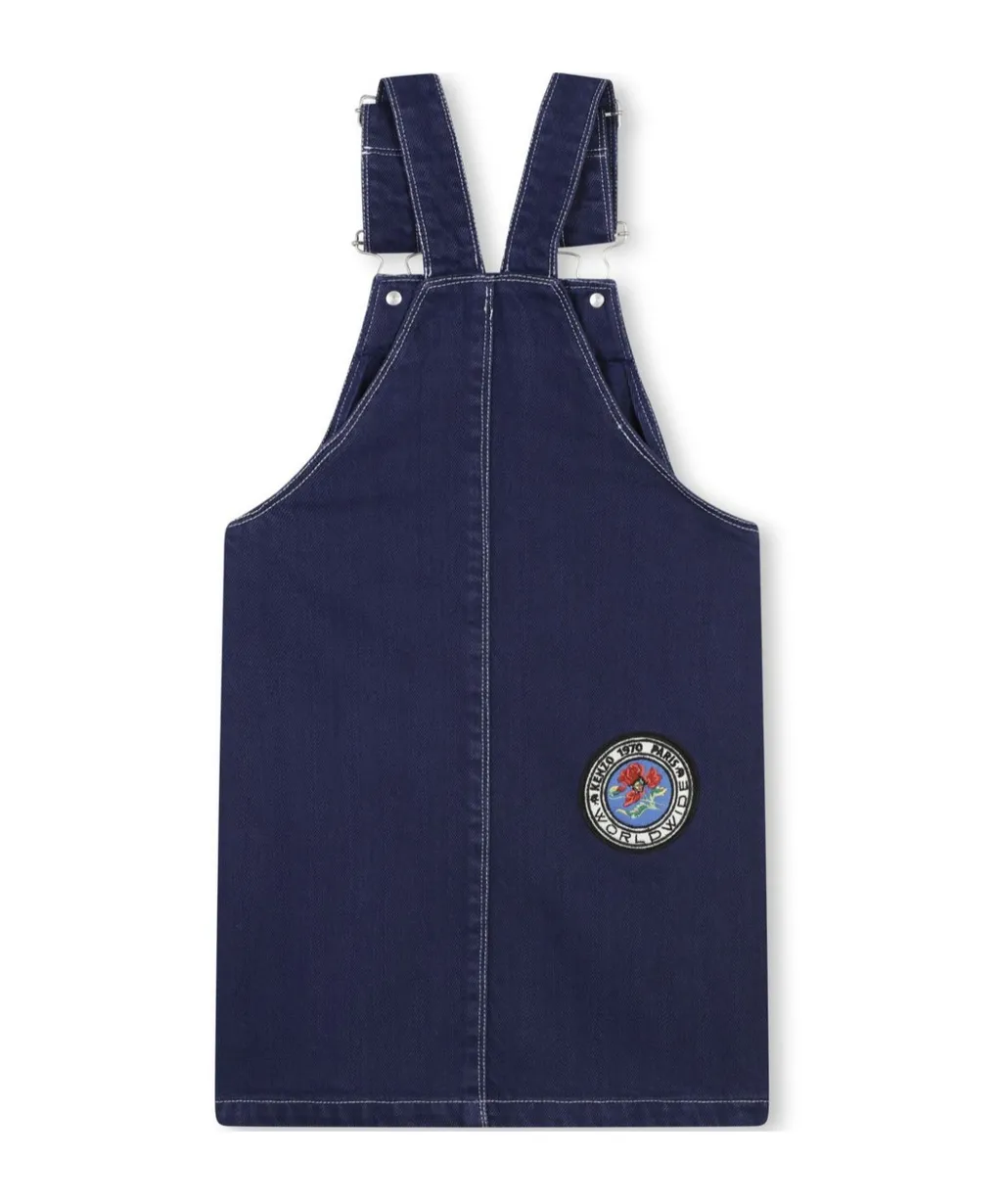 Logo-Appliqué Denim Dress
