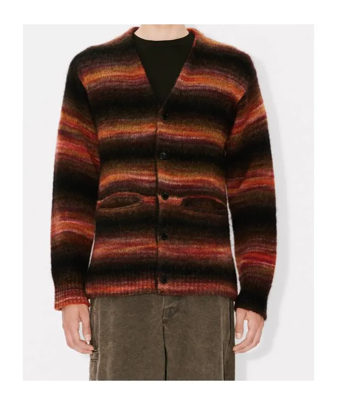 Embroidered Stripes Cardigan