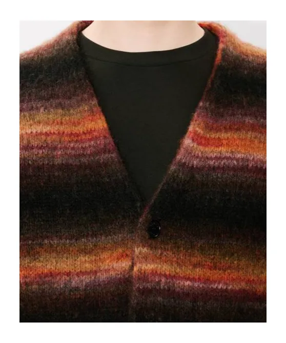 Embroidered Stripes Cardigan