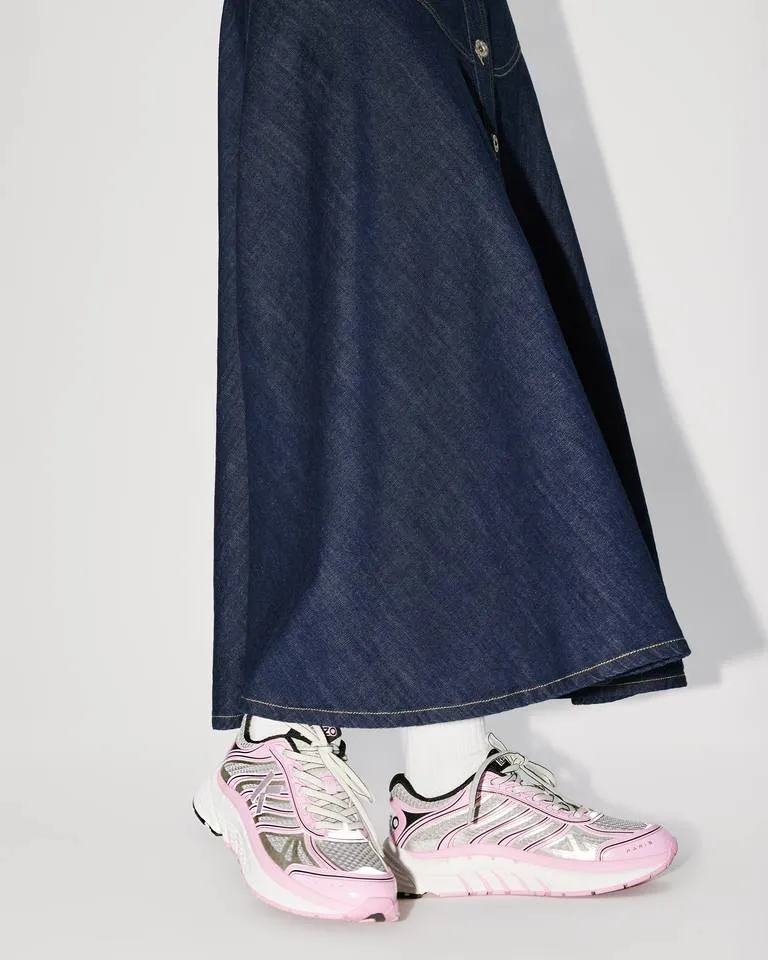 Logo Printed Lace-Up Runner Sneakers