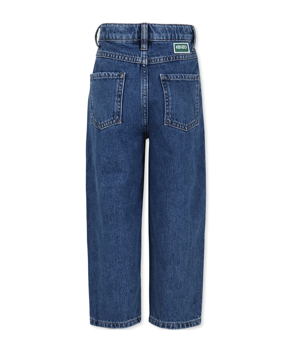 Cotton Denim Trousers