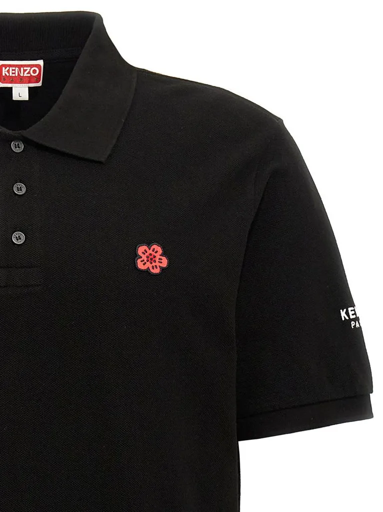 Logo Embroidered Short Sleeved Polo Shirt