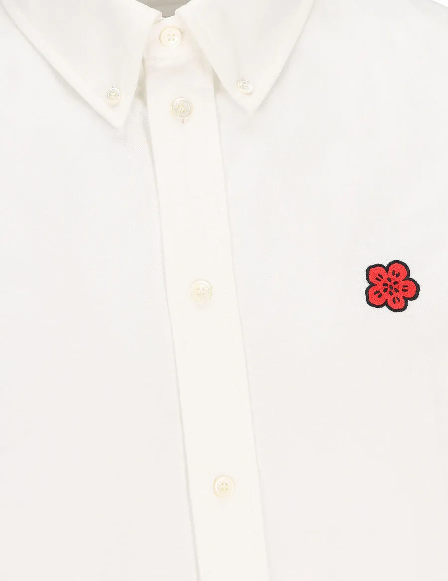 Boke Flower Embroidered Oxford Shirt