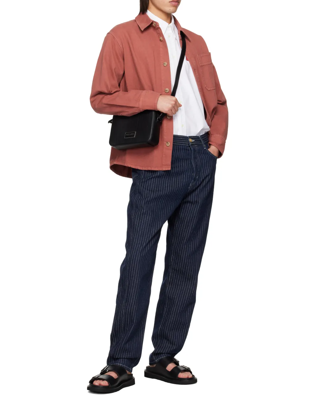 Boke Flower Embroidered Oxford Shirt